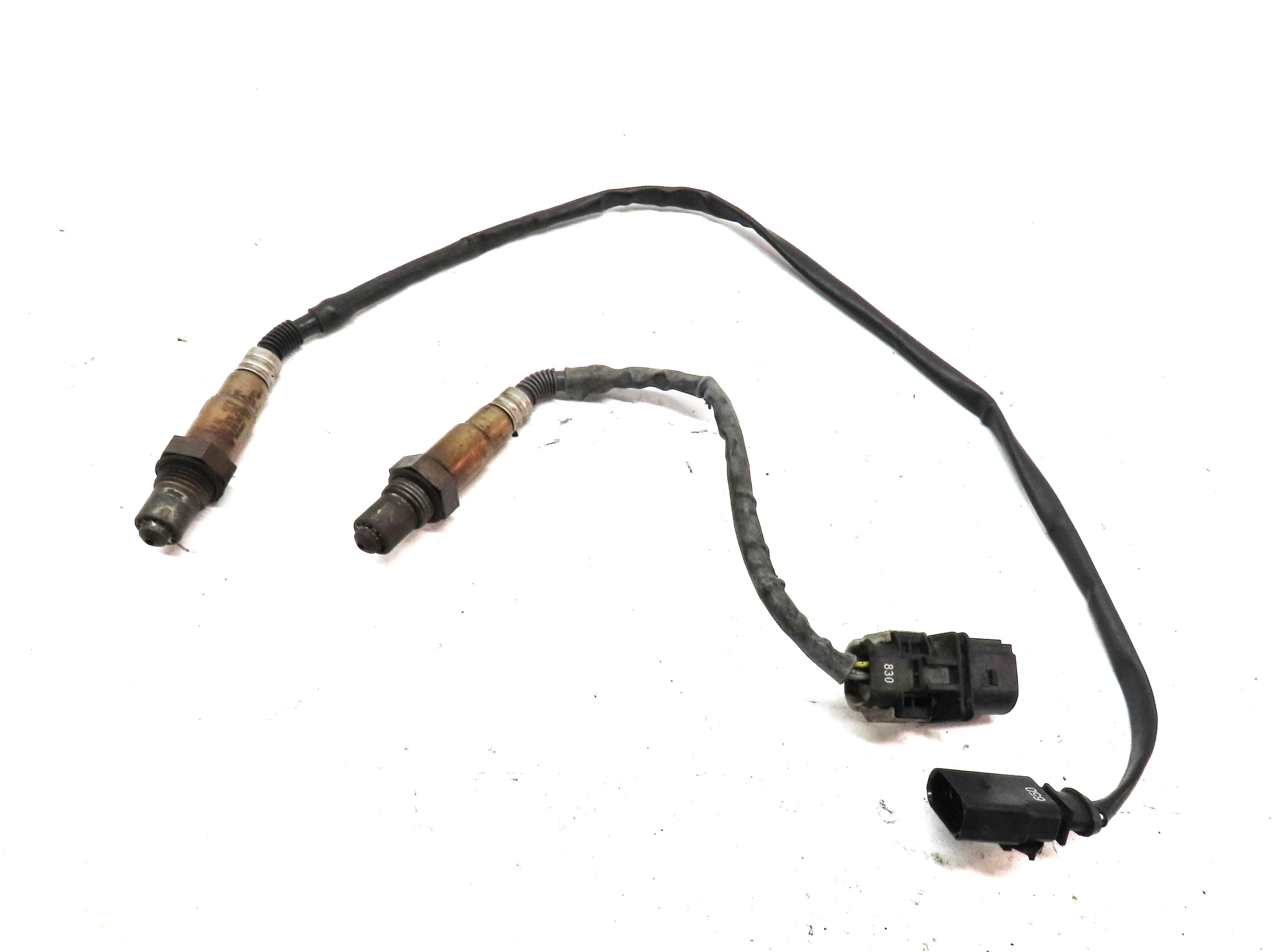 2011 AUDI A5 CONVERTIBLE (B8 8T) 2.0L TURBO (CAEB) ENGINE OXYGEN O2 SENSOR SET/2 — exact item pictured